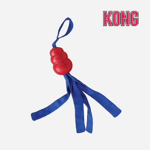 콩 KONG 클래식 테일즈 중/대 강아지 터그 놀이 소형견 대형견 삑삑이 장난감 콩토이