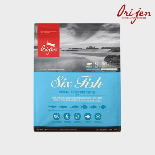 오리젠 ORIJEN 식스 6 피쉬 캣 고양이 생선 사료 1.8kg