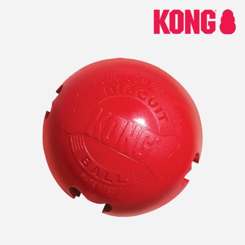 콩(KONG) 비스킷볼 콩토이 소/대 강아지 간식장난감