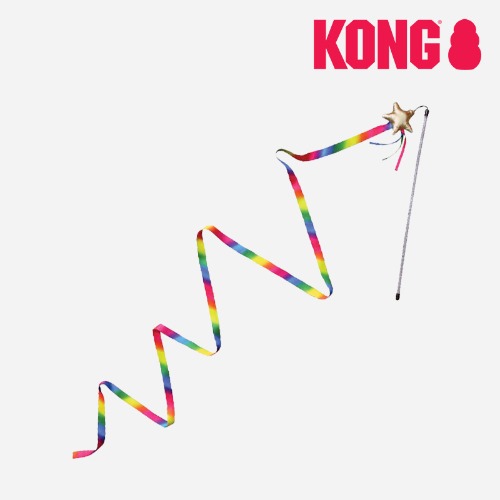콩 KONG 스텔라 티저 2.4m 고양이 낚시대 놀이 장난감