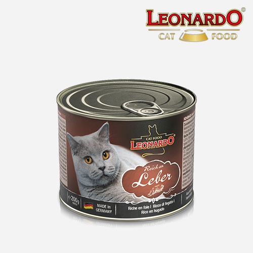 레오나르도 고양이사료 캔 리치 인 리버 200g 습식 주식사료 간식