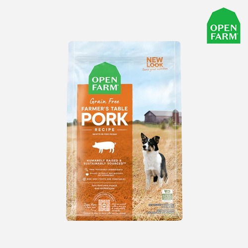 오픈팜 강아지 사료 독 포크 돼지고기 1.81kg 키블 건식사료